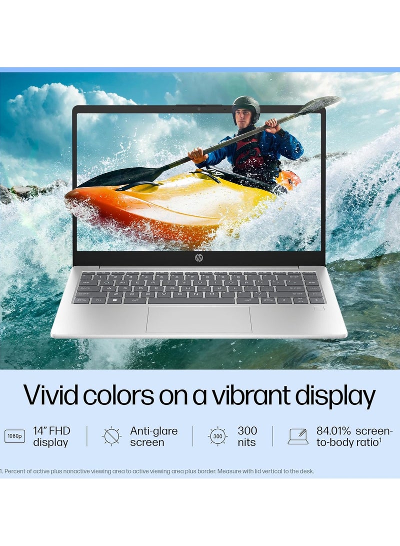 Pavilion x360 2-in-1 Laptop With 14-Inch Touchscreen FHD Display, Intel Core 7 150U Processor/16GB RAM/1TB SSD/Intel Iris XE Graphics/Windows 11 Home English/Arabic Silver