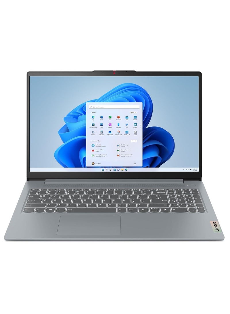 2025 Newest IdeaPad Slim 3i 15 Laptop With 15.6-Inch Display, Intel Core i3-N305 Procesoor/8GB DDR5 RAM/512GB NVME SSD/Intel Iris Xe Graphics/Windows 11 English Grey