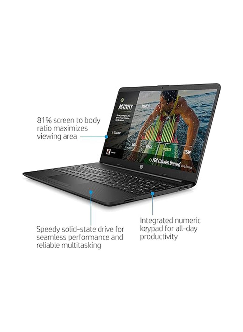 HP 15 15.6-Inch Display, Celeron N4020 Processor/8GB RAM/256GB SSD/Intel UHD Graphics/Windows 11 Home English ‎Black