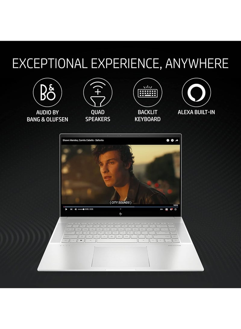 2025 Newest Slim Envy Laptop With 16-Inch Display, 12th Generation Core i7-12700H Processor/32GB RAM/1TB SSD/Intel ARC Graphics/Windows 11 English/Arabic SIlver