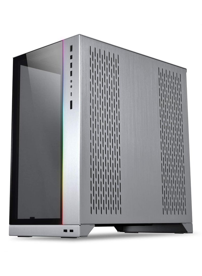 Lian Li O11 Dynamic XL ROG Certified ATX Full Tower Gaming Computer Case - Silver