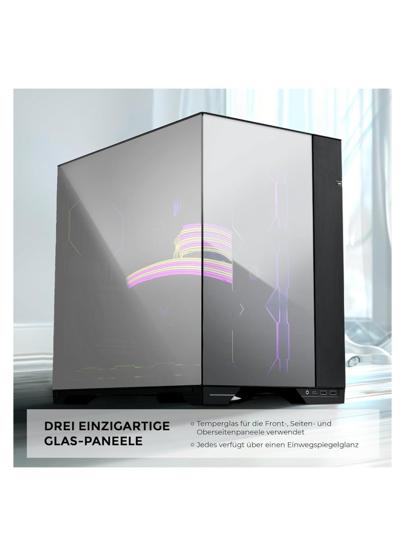 Lian Li O11 Vision ATX Mid Tower Computer Case Chrome O11 Vision Chrom