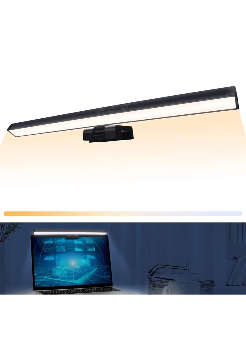 USB Powered Monitor Light,Eye-Care Computer Monitor Lamp Dimmable Screen Light Bar,Control,Timing No Glare