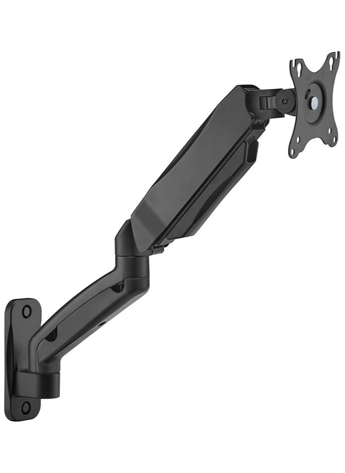 GO-5015 Single Monitor Arm, Economy Spring Assisted Wall Mount for Gaming and Office Use, 17