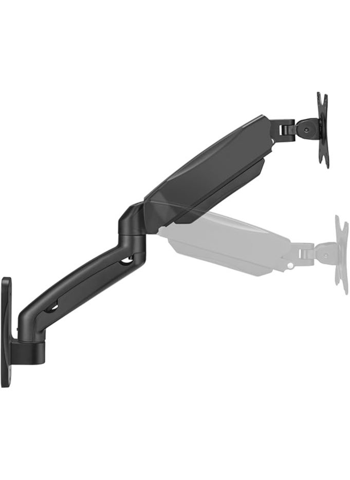 GO-5015 Single Monitor Arm, Economy Spring Assisted Wall Mount for Gaming and Office Use, 17