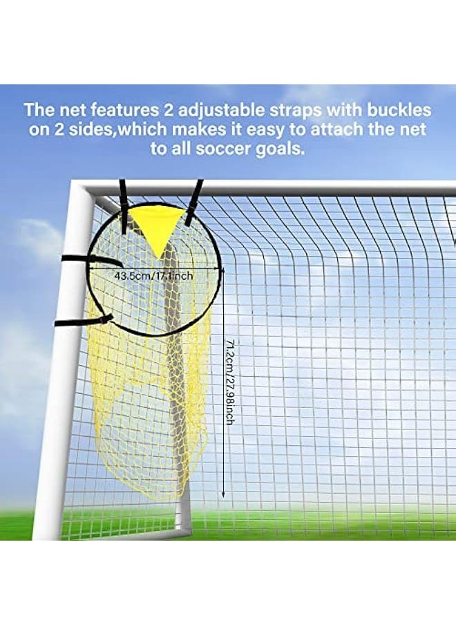 2 Pcs Soccer Top Bins Soccer Target Goal Soccer Ball Target with Highlighted Scoring Zones Corner Shooting Soccer Goal Target Nets for Shooting Accuracy Training Practice Equipment Trainer Gifts