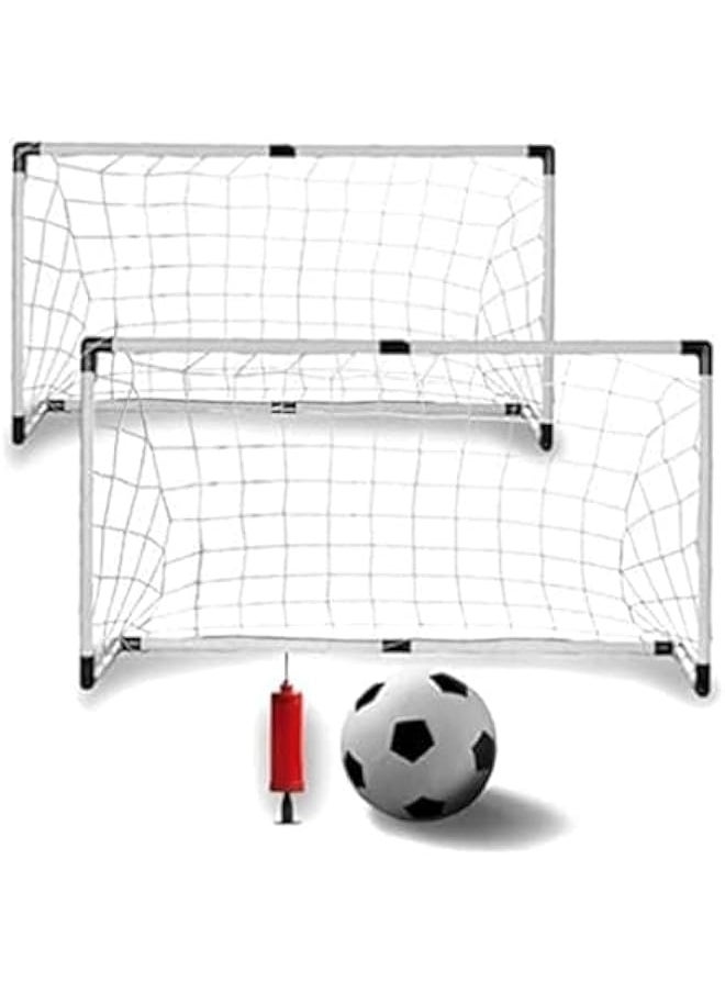 Sports Soccer Goals with Soccer Ball and Pump For Kids Set of 2, Multicolor, soccer1