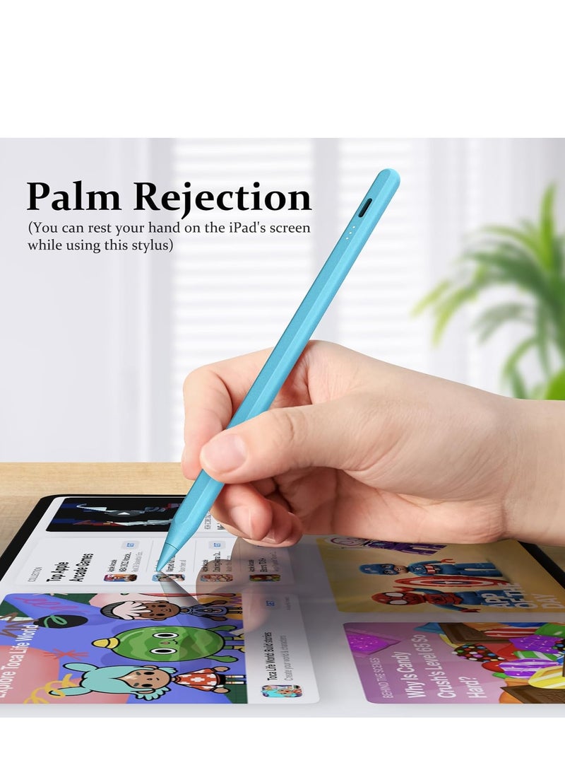 Stylus Pen for iPad W/Palm Rejection Tilt Sensitivity,13 Mins Fully Charged, Active Touch Screen Apple Pencil Compatible W/iPad 6/7/8/9/10,iPad Pro12.9&11