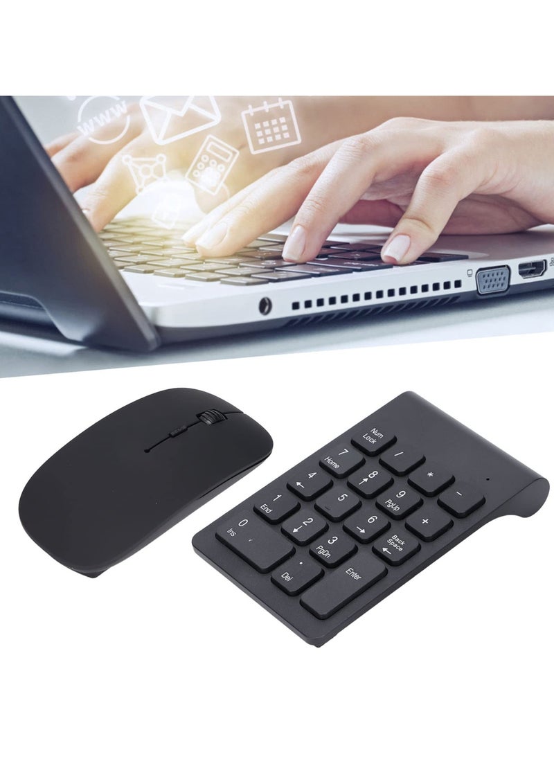 Number Pad, 1200 DPI Responsive Mouse and Number Pad 18 Keys Numeric Keypad and Mouse Combo