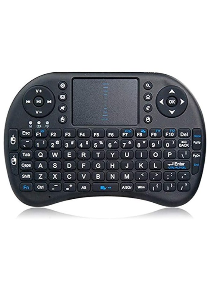 i8 Mini 2.4GHz Wireless Keyboard Touchpad Gaming Mouse - BLACK for PC,Google TV Box,Android TV