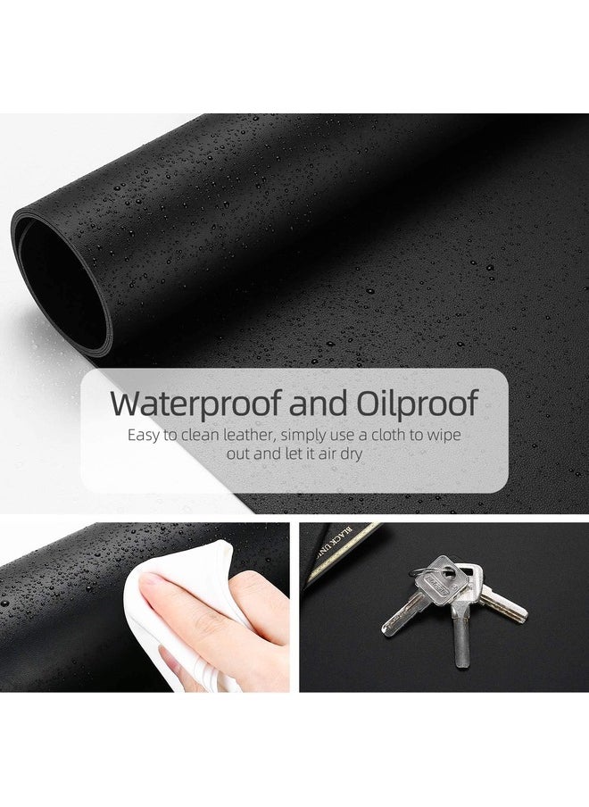 Multifunctional Ultra Thin Waterproof PU Leather Home/Office Desk Pad | Dual Sided | 90 x 45cm | Black