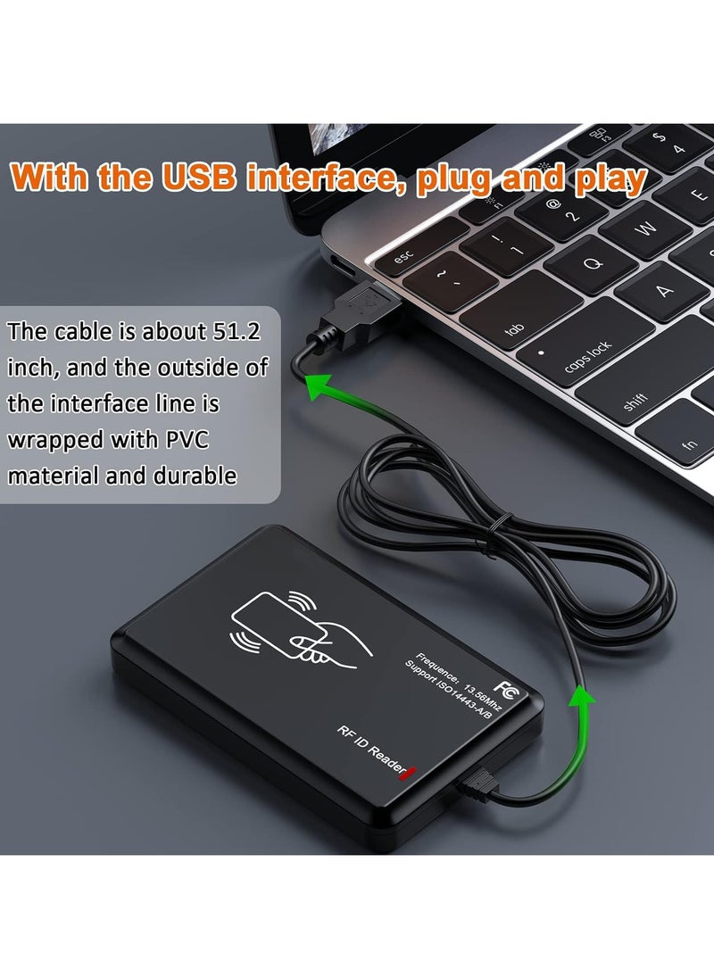 Dual Frequency [13.56 Mhz, 125Khz] USB RFID Reader With One Year Warranty