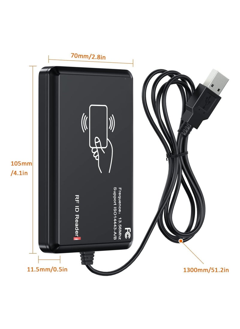 Dual Frequency [13.56 Mhz, 125Khz] USB RFID Reader With One Year Warranty