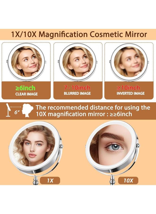 10X Lighted Makeup Mirror, 9