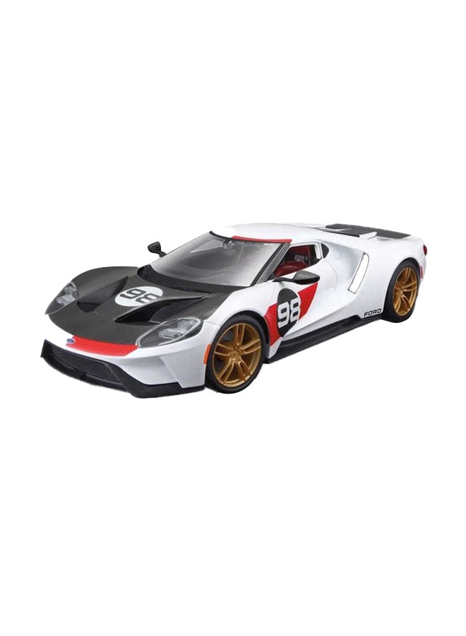 1:18 Scale Special Edition - 2021 Ford GT Heritage - White Diecast Car 27.90 x 7.55 x 11.50cm