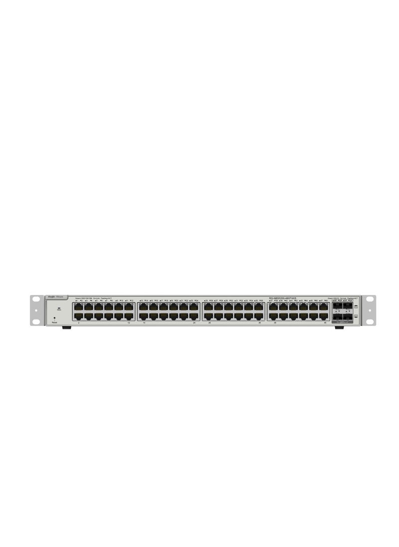 RG-NBS5200-48GT4XS-UP, 48-port Gigabit Layer 3 PoE Switch