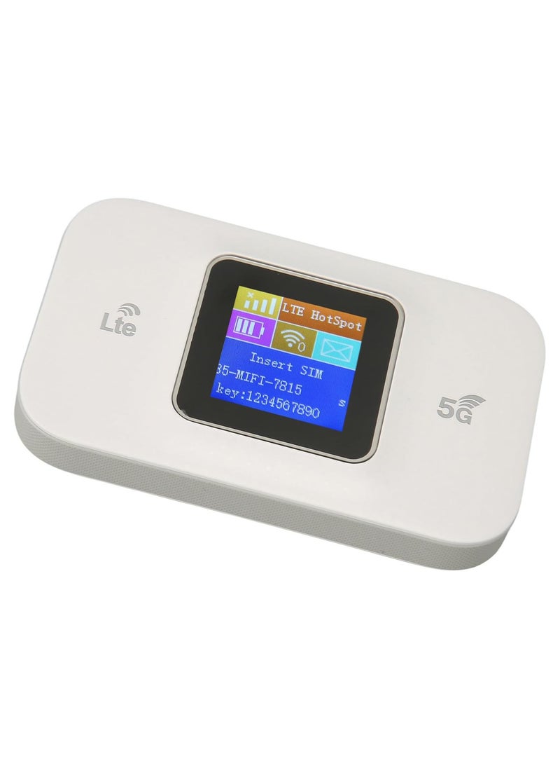 High Speed Portable WiFi Plus 4G LTE and 5G Hotspot Device, Supports 10 Devices, 300 MBPS, Plug and Play