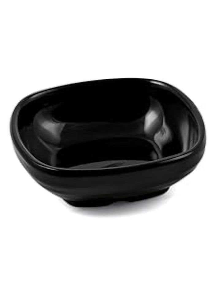 Melamine Square Bowl, 8 cm Size, Black