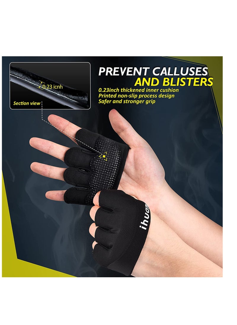 New Weight Lifting Gym Workout Gloves Men & Women, Partial Glove Just for The Calluses Spots, Great for Weightlifting, Exercise, Training, Fitness