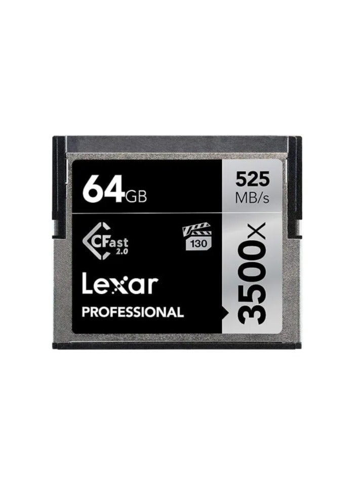 Professional Cfast 2.0 Card /525MB/3500X 64 GB