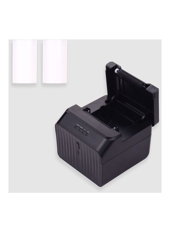 Thermal Barcode Receipt Printer Black