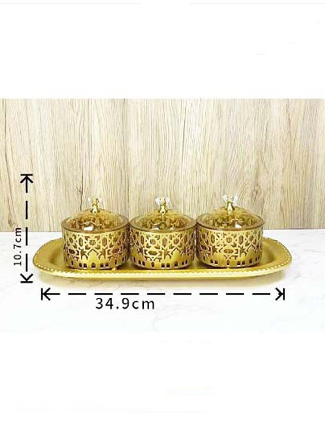 Ramadan Decorations for Home,Ramadan Decorations Convenient Cleaning Middle Eastern Candy Tray Sophisticated Candy Display Holder