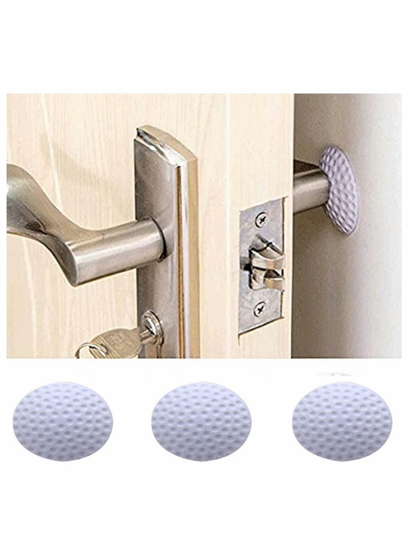 Door Handle Bumper, Self-Adhesive Wall Protector, Door Knob Wall Shield Rubber Buffer Crash Pads Door Stoppers, for Furniture Crafts Glass Table,6 Piece