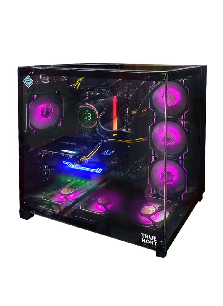 Aurora Borealis Gaming PC, Intel Core i5-13400F, RTX 4070, 16GB RAM, 1TB SSD ,Window 11 Pro, TrueNort RGB Black Case