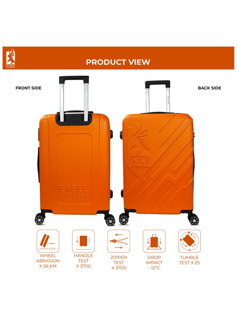 ROBUST ABS HARD TROLLEY 24 inch ORANGE