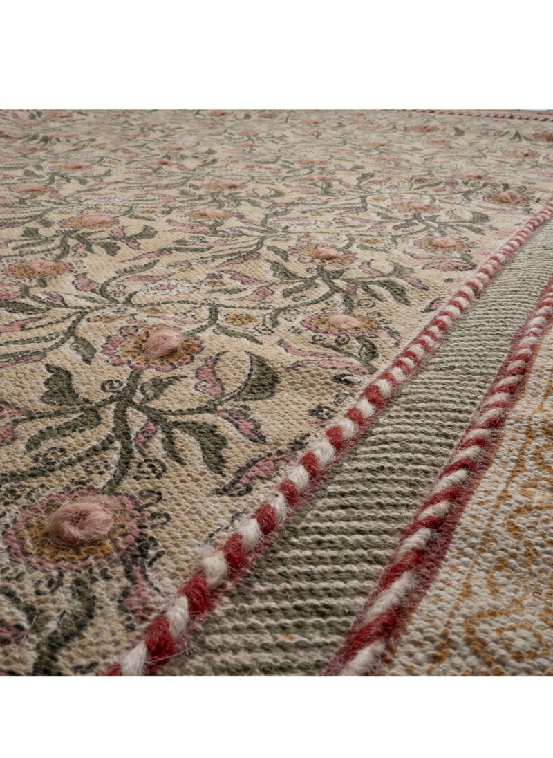 PALRI 100% COTTON RUG 120X180 CM CREAM