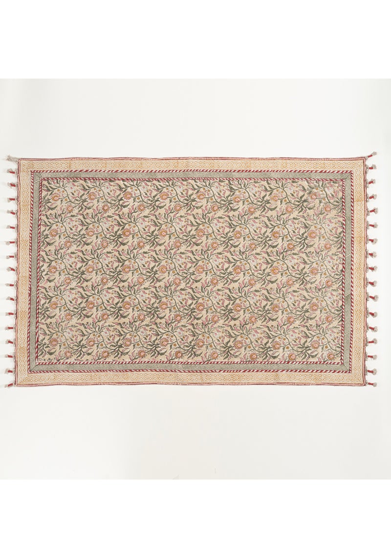 PALRI 100% COTTON RUG 120X180 CM CREAM