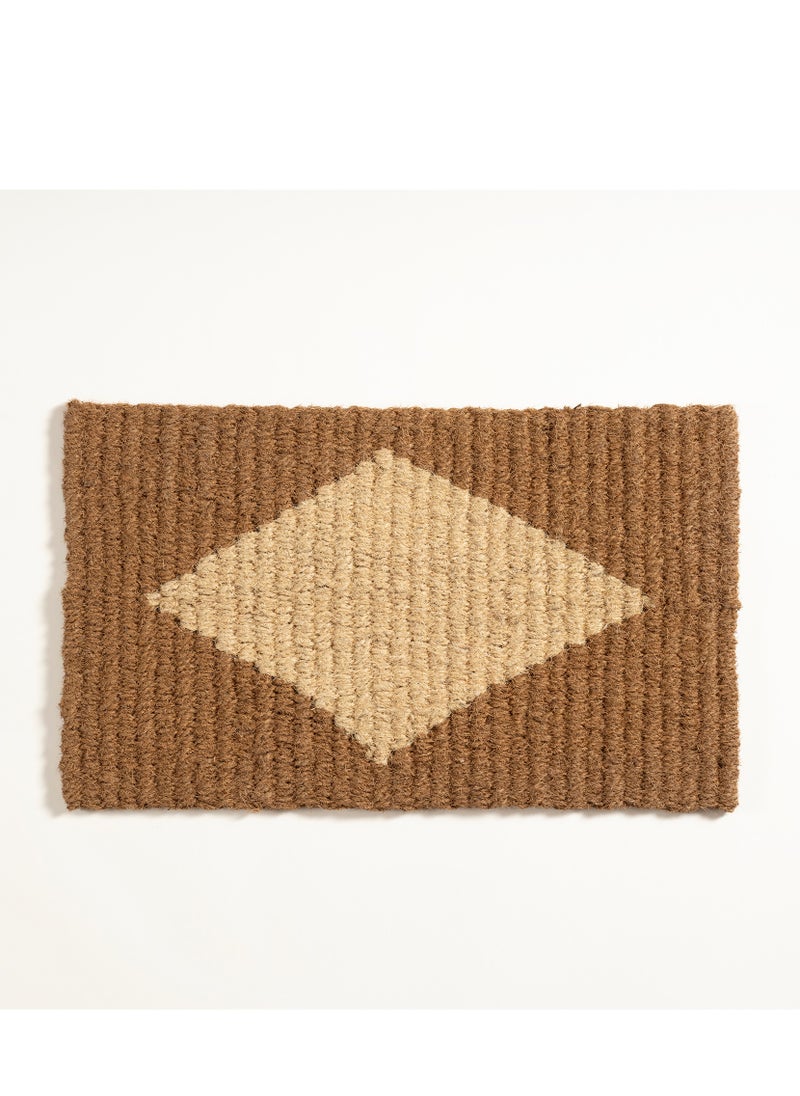 KERALA 100% COCONUT FIBER DOOR MAT 45X75 CM BEIGE