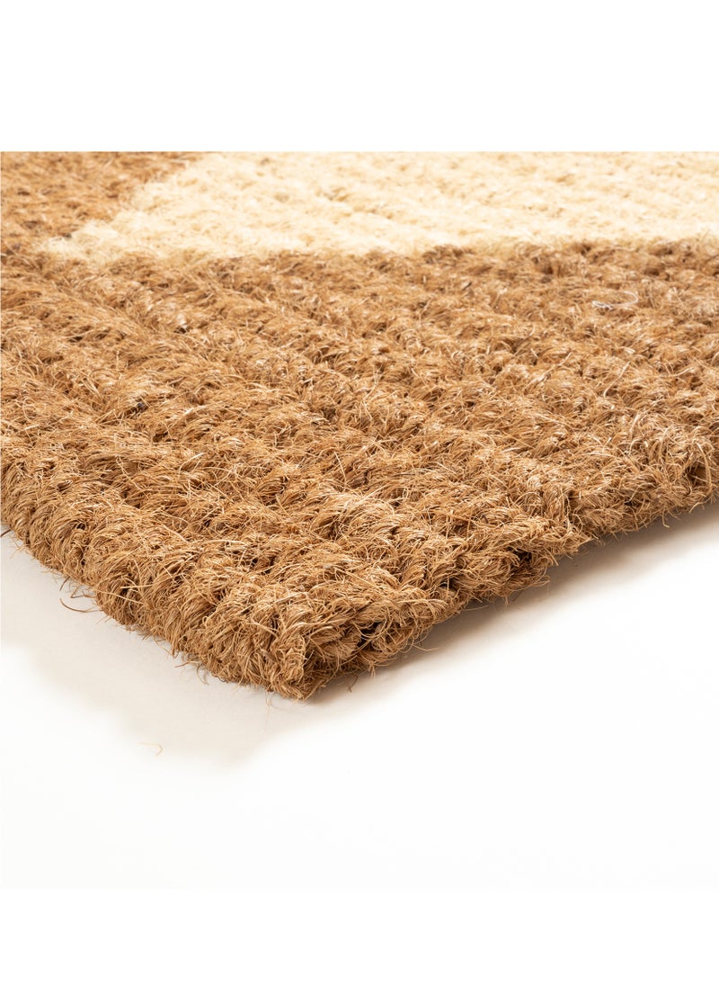 KERALA 100% COCONUT FIBER DOOR MAT 45X75 CM BEIGE