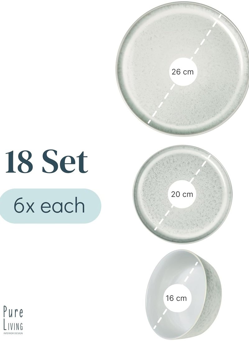 18 Piece Dinner Sets for 6 People