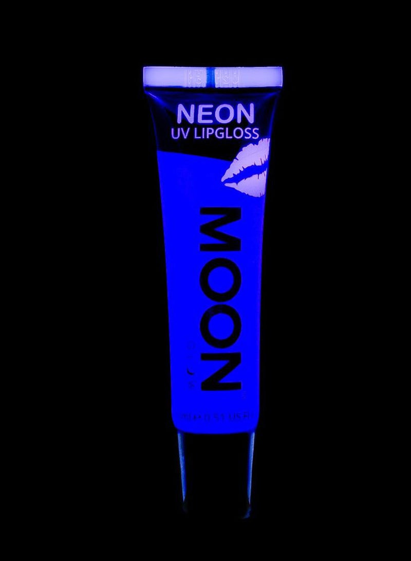 Blacklight Neon UV Lip Gloss Bubblegum Blue