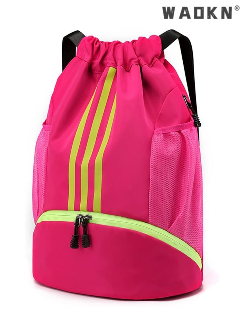 Youth Soccer Bag, Boys Girls Soccer Backpack,Drawstring Basketball Bag,Waterproof Football & Volleyball Backpack, Sports Bag