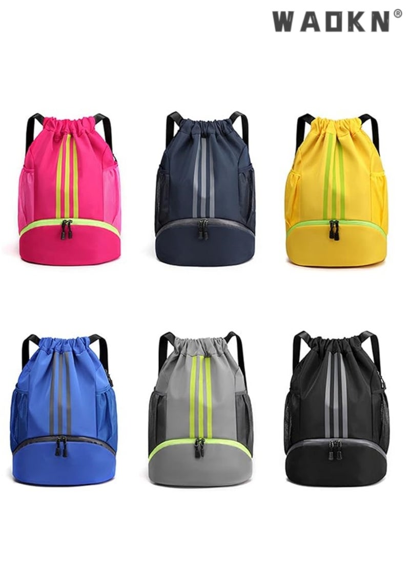 Youth Soccer Bag, Boys Girls Soccer Backpack,Drawstring Basketball Bag,Waterproof Football & Volleyball Backpack, Sports Bag
