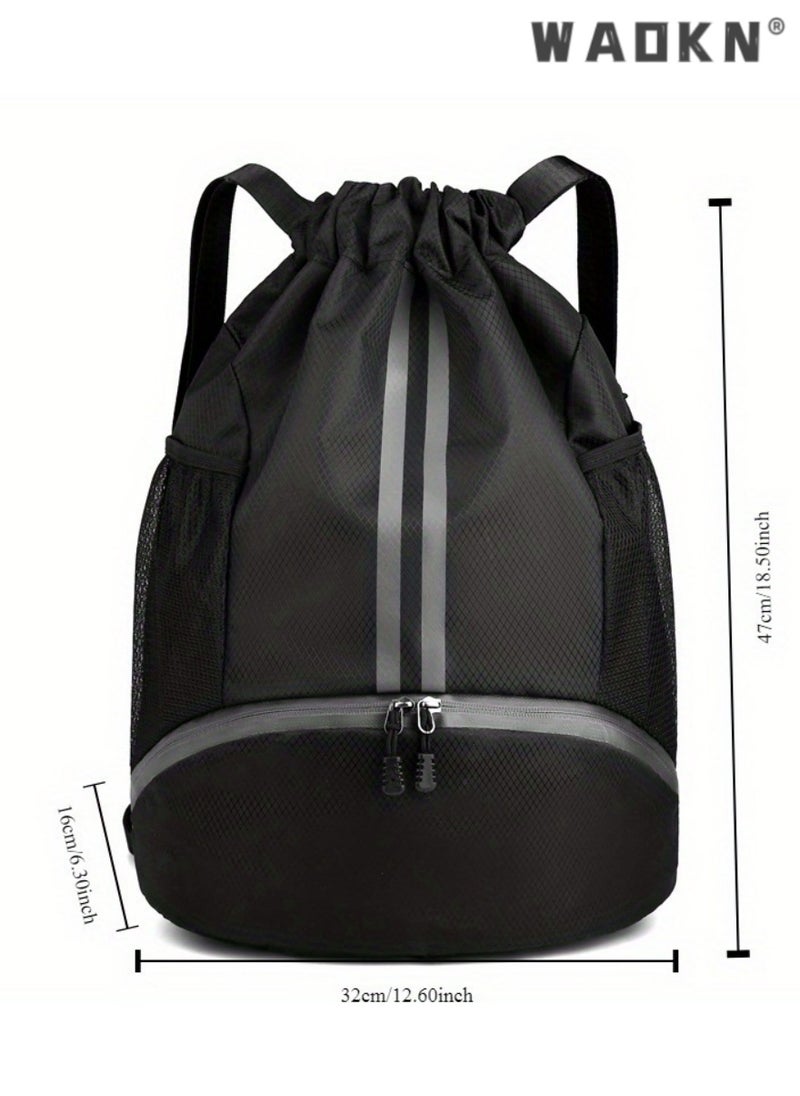 Youth Soccer Bag, Boys Girls Soccer Backpack,Drawstring Basketball Bag,Waterproof Football & Volleyball Backpack, Sports Bag