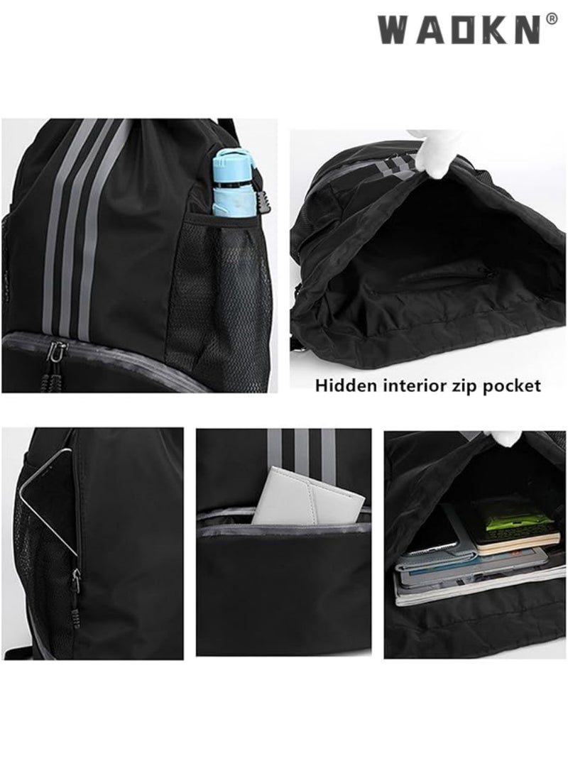 Youth Soccer Bag, Boys Girls Soccer Backpack,Drawstring Basketball Bag,Waterproof Football & Volleyball Backpack, Sports Bag