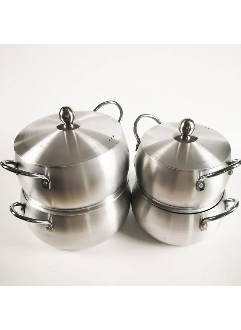 Aluminum cooking pot, 5 pieces