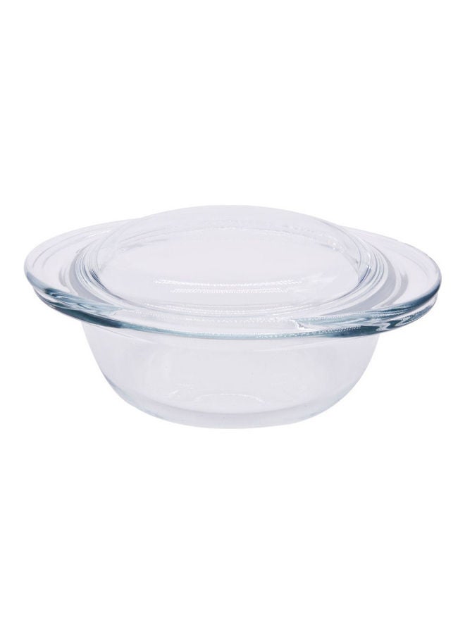 Casserole Round with Lid Clear 150x120x45mm