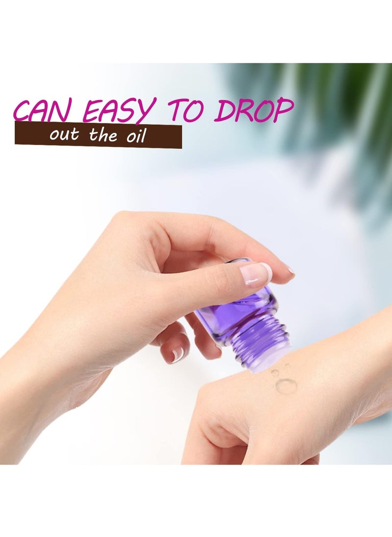 Wresty 1ml(1/4 Dram) Gift Package Glass Vial Mixcolor Essential Oils Bottles Mini Glass Bottles Sample Vials With Label And Droppers (100-Pack)