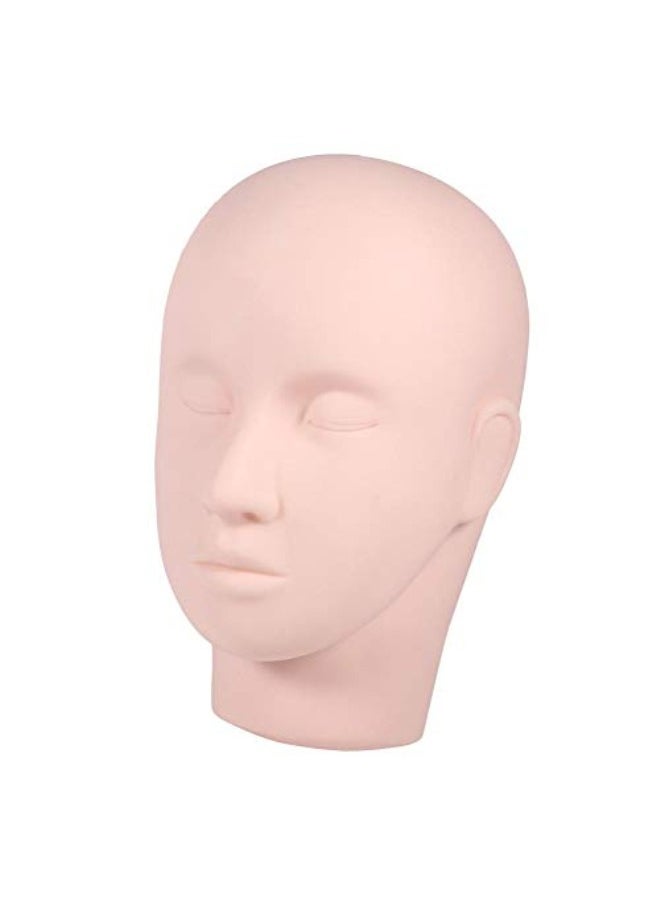 1PC Mannequin Head, Upgraded Make Up Eyelash Eye Lashes Extensions Practice Mannequin Head Doll Training Head Model for Making up, Making Wigs, Wigs,Glasses, with Table Clamp