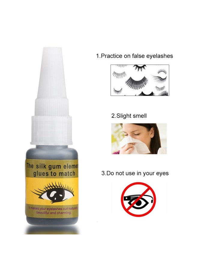 False Eyelashes Glue, Model Head Eyelash Extension Adhesive with Slight Smell