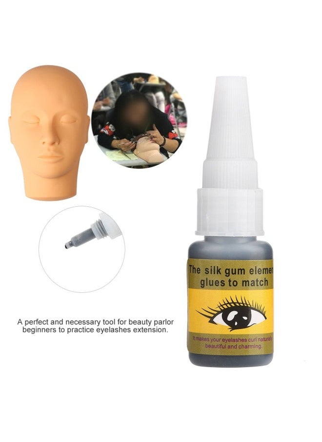 False Eyelashes Glue, Model Head Eyelash Extension Adhesive with Slight Smell