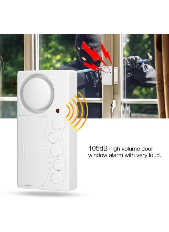 Door Open Sensor, Security Window Entry Alert, Home Burglar Security Alarm System, Loud 105 dB