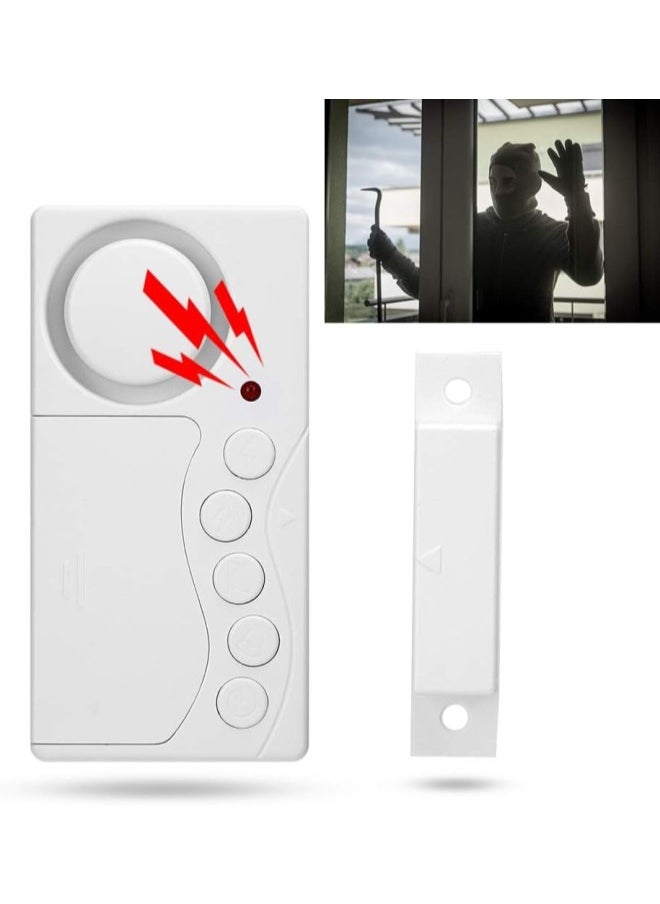 Door Open Sensor, Security Window Entry Alert, Home Burglar Security Alarm System, Loud 105 dB