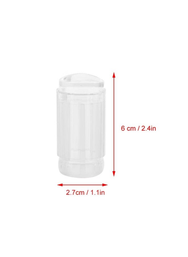 Nail Art Seal Tool (Stamper + Scraper) Transparent Silicone Nail Polish Seal Head Stamper Scraper Nail Art Tool(Transparent White)