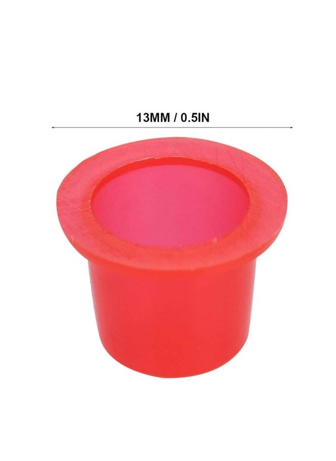 1000pcs Tattoo Ink Cup, Plastic Pigment Container Disposable Tattoo Ink Cups Professional Tattoo Supplies Small and Durable (1000 pcs 9mm / 13mm / 15mm Red)(M)