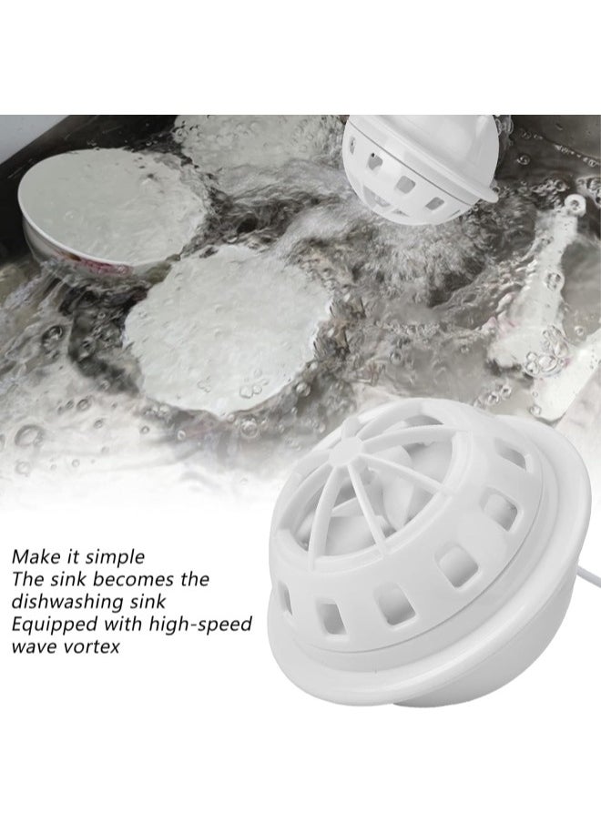 Dishwasher, Portable Dishwasher USB‑Powered with Suction Cup for Kitchen for Restaurant(white)